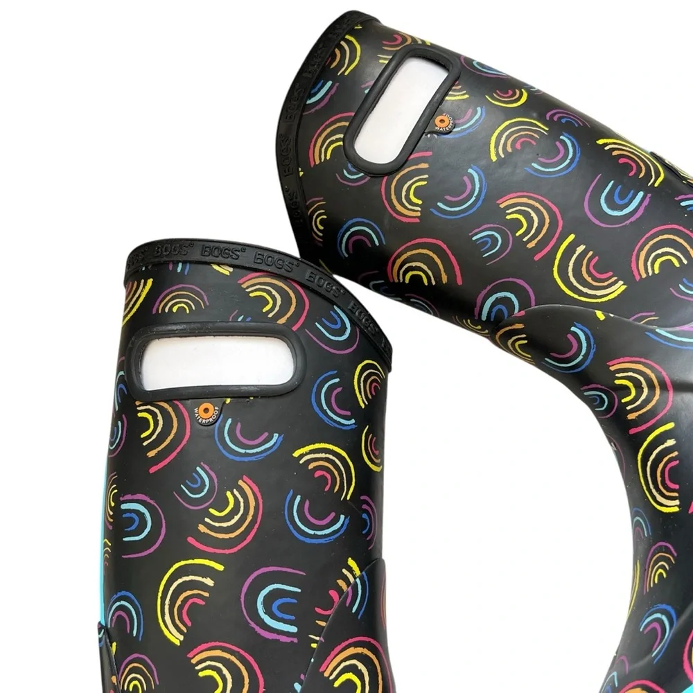 Bogs NEW Rainbow Big Girls Size 5 Rainboots